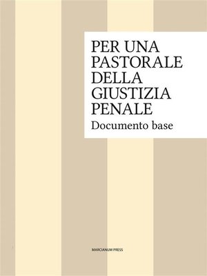 cover image of Per una pastorale della giustizia penale
